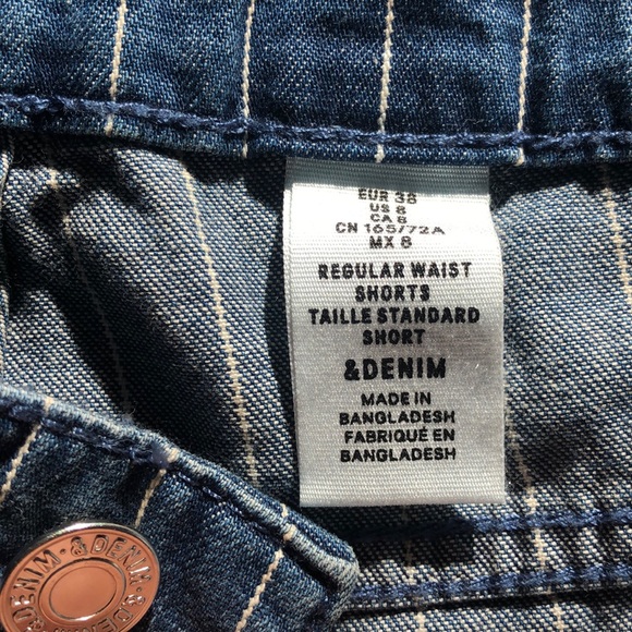 Striped jean shorts - Picture 4 of 4